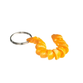 Wąż żółty błyszczący - brelok do kluczy